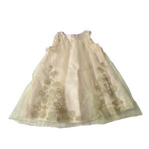 Catherine Malandrino Dress Girls Mini Toddler Size 24 Mths Lined Glitter Overlay